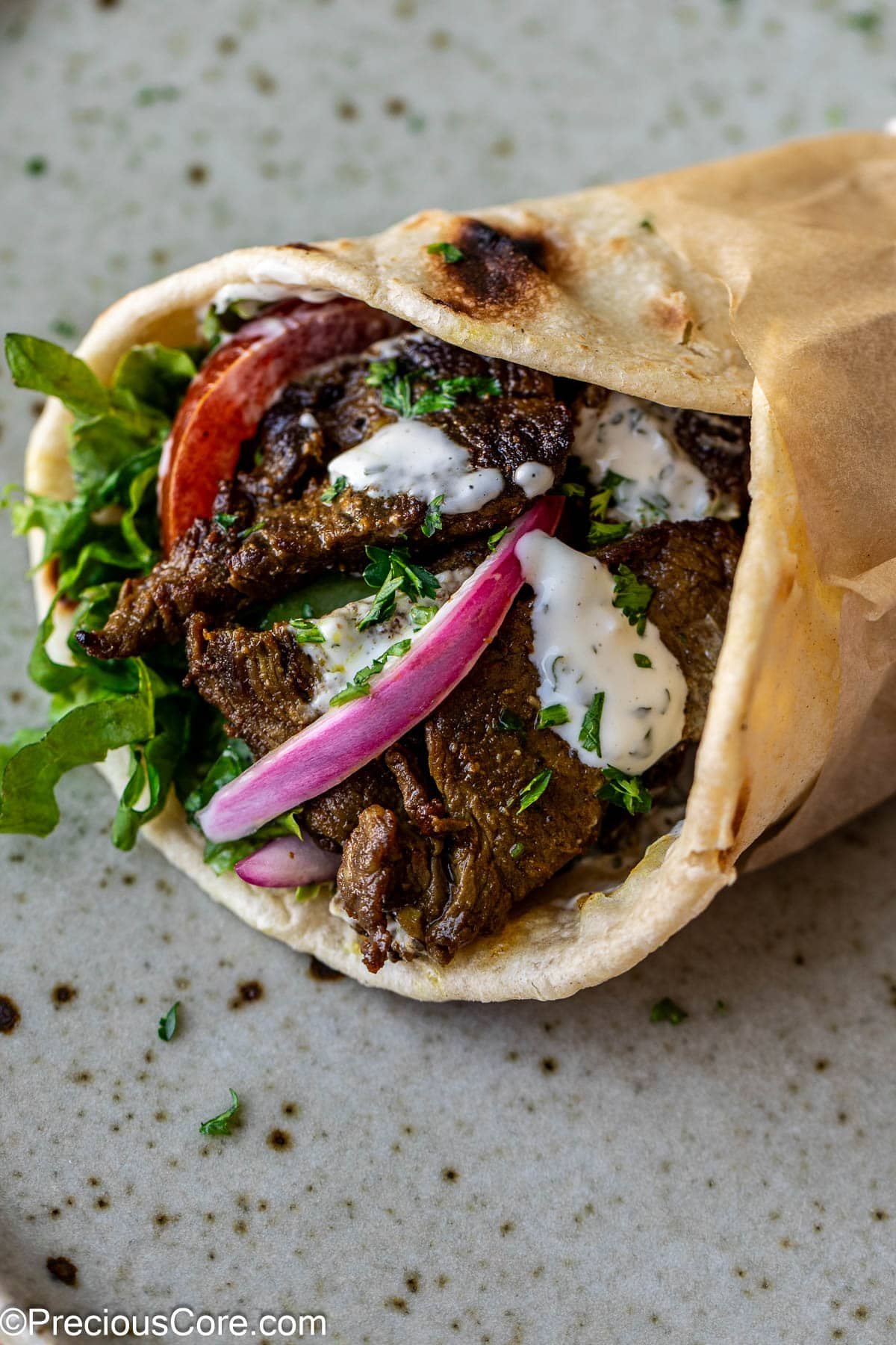 Beef shawarma